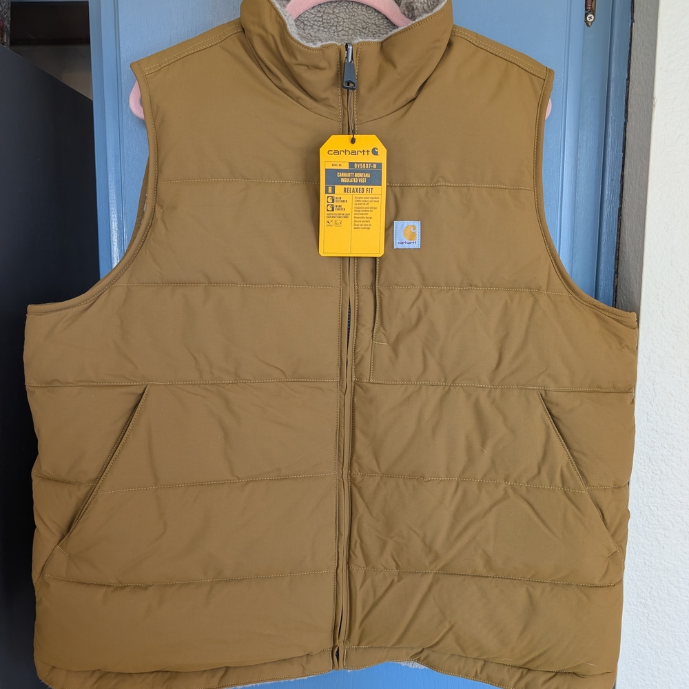 Carhartt Brown Puffer Vest - Picture 2 of 8